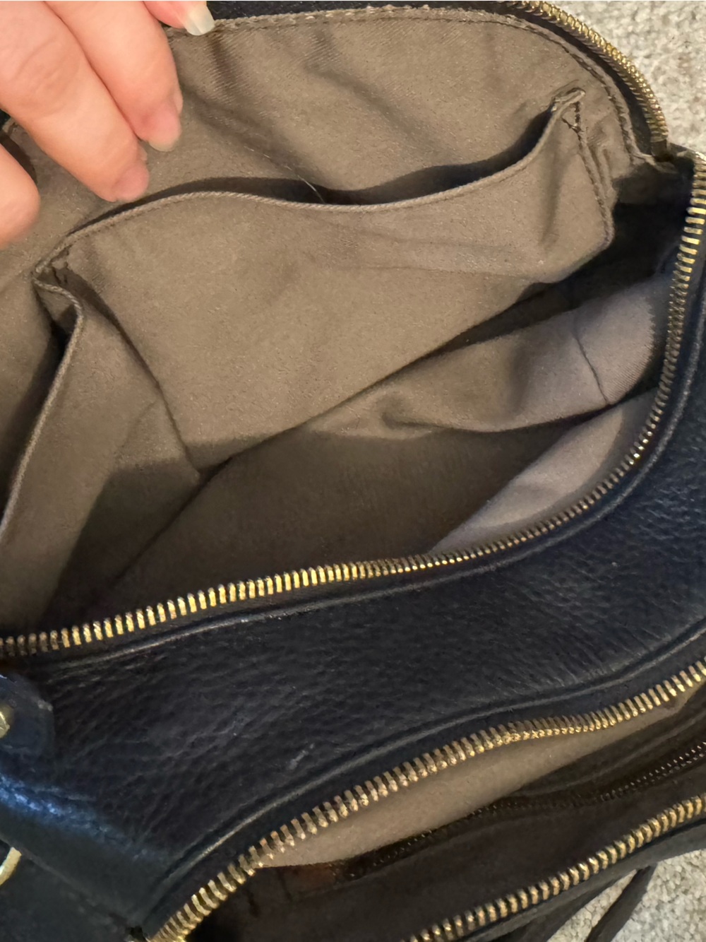 J.Crew black leather purse - Picture 5 of 7
